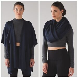 Lululemon After Asana Wrap Heathered Inkwell